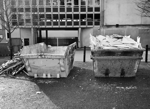 Skip hire service in West Ham site