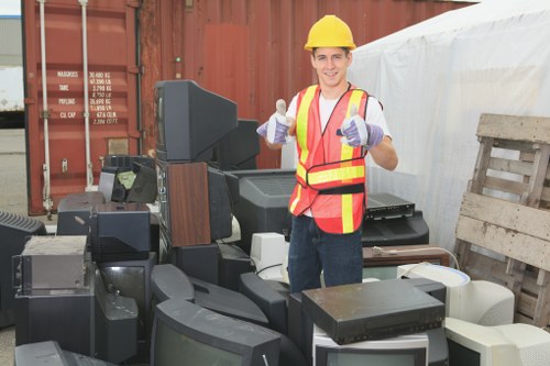 4-yard skip ready for disposal