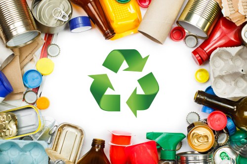 Recycling materials from a construction project in West Ham